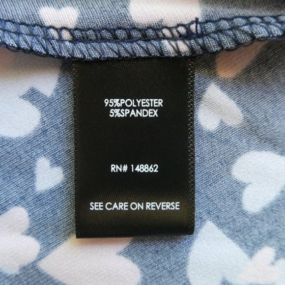 NWT Torrid Shark Bite Blue Pink Heart Dress Size 3 (22-24) - Picture 9 of 10